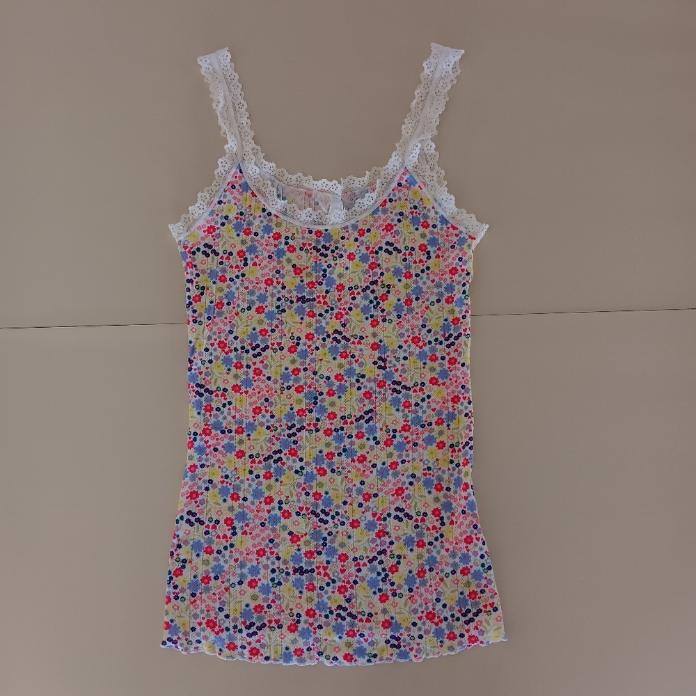 Victoria's Secret Floral Pajama Tanktop Women's Size Small
